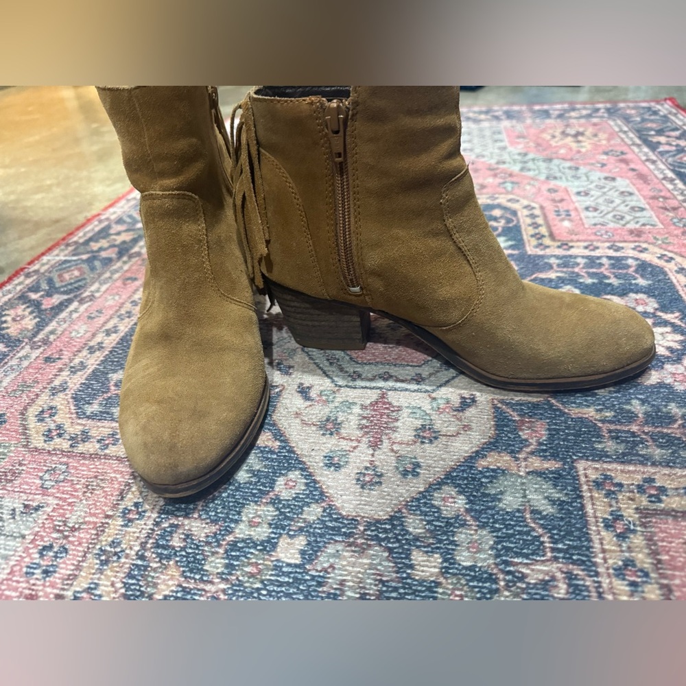 Coconuts by Matisse Tan Ankle Boots with Suede Finish